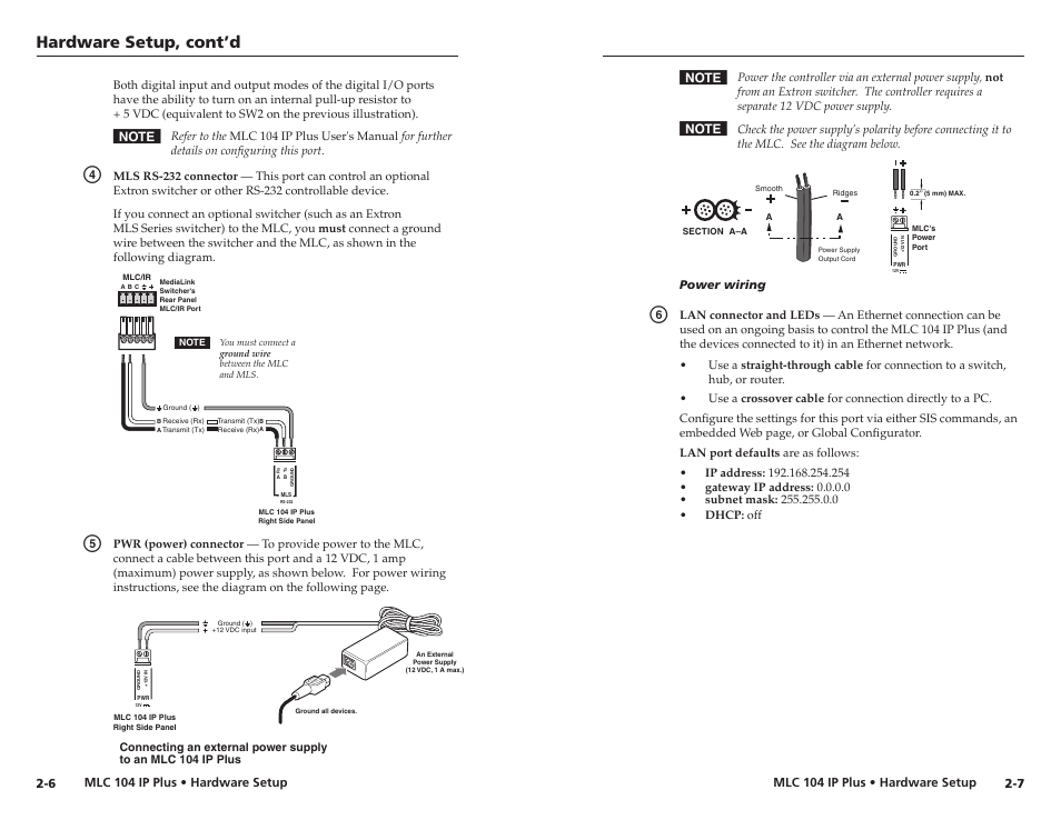 Hardware setup, cont’d | Epson MediaLink Controller MLC 104 IP Plus User Manual | Page 11 / 26