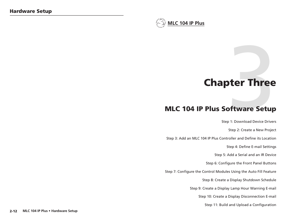 Chapter three, Mlc 104 ip plus software setup, Chapter three • mlc 104 ip plus software setup | Epson MediaLink Controller MLC 104 IP Plus User Manual | Page 14 / 26