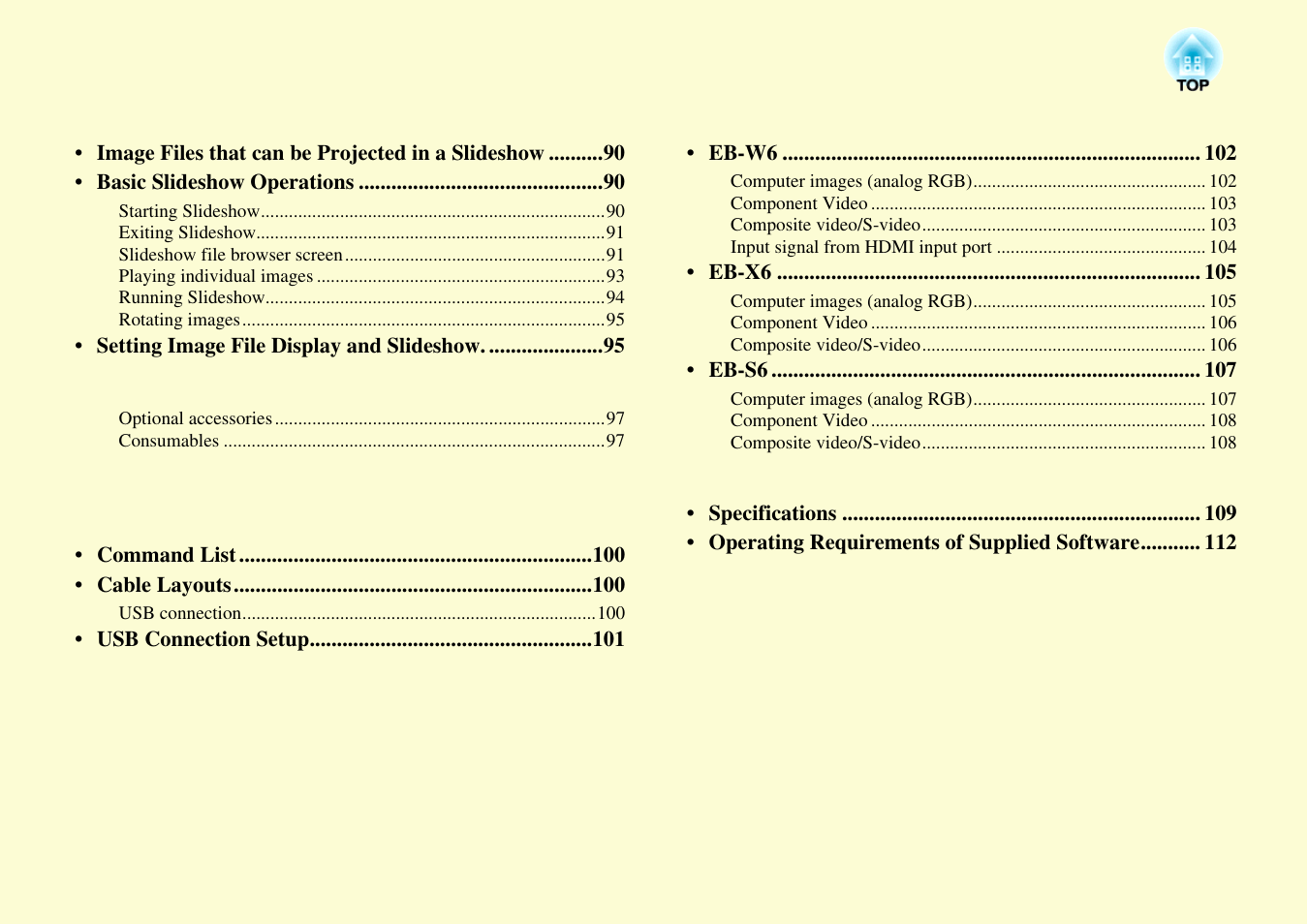 Epson EB X6 User Manual | Page 63 / 116