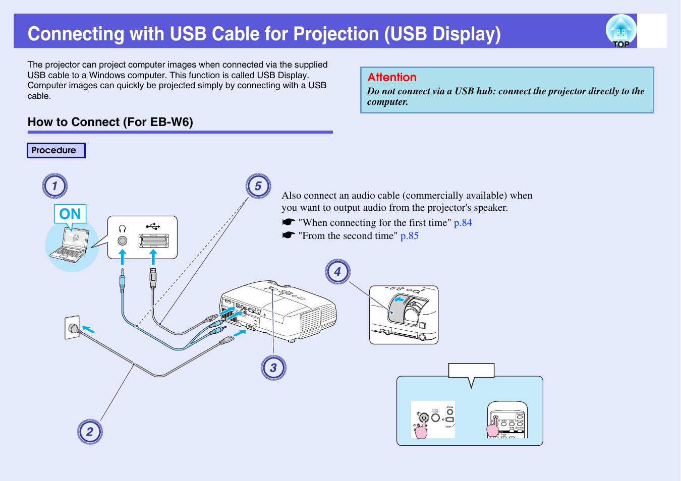 How to connect (for eb-w6), R. s, P.82 | Y. s | Epson EB X6 User Manual | Page 82 / 116