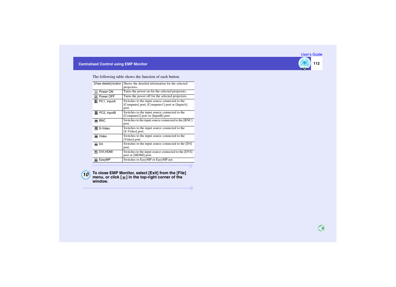Epson EMP-7950 User Manual | Page 113 / 165