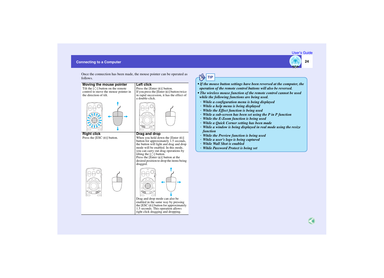 P.24 | Epson EMP-7950 User Manual | Page 25 / 165