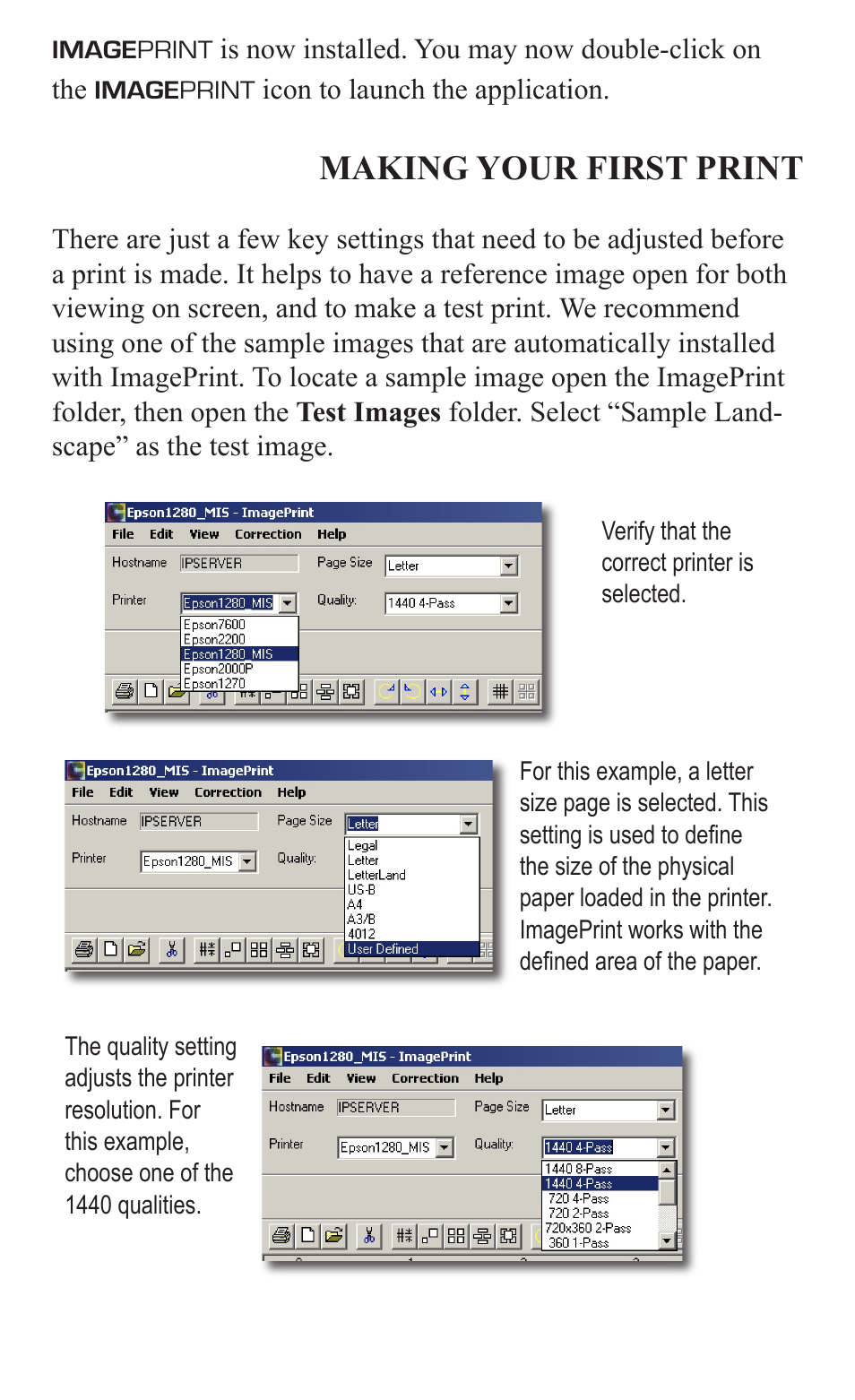 Making your first print | Epson 2000/XP User Manual | Page 6 / 11