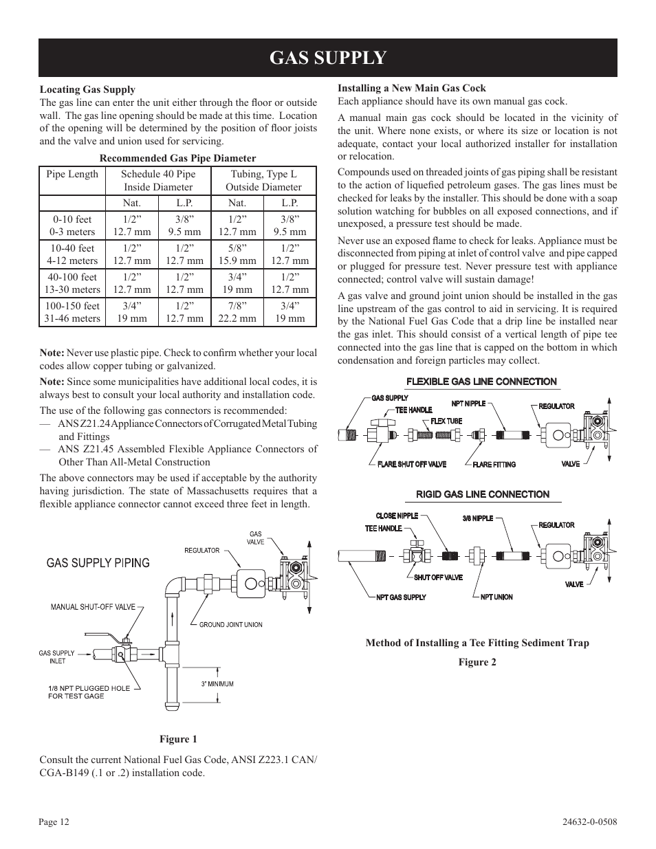 Gas supply | Epson HWDV080DV(N User Manual | Page 12 / 48