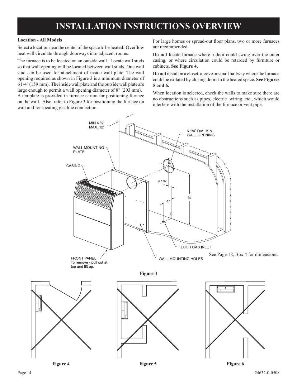 Installation instructions overview | Epson HWDV080DV(N User Manual | Page 14 / 48