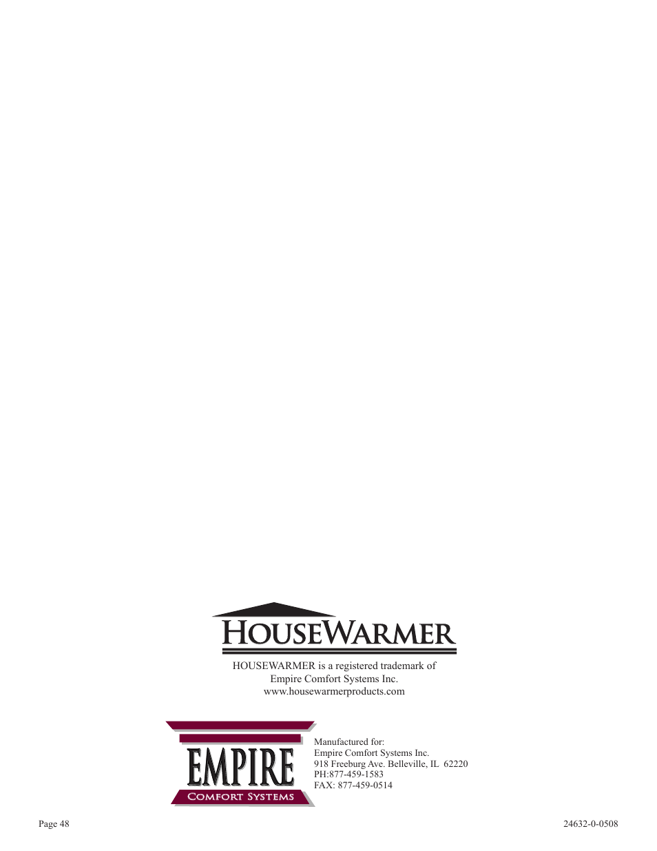 Empire | Epson HWDV080DV(N User Manual | Page 48 / 48