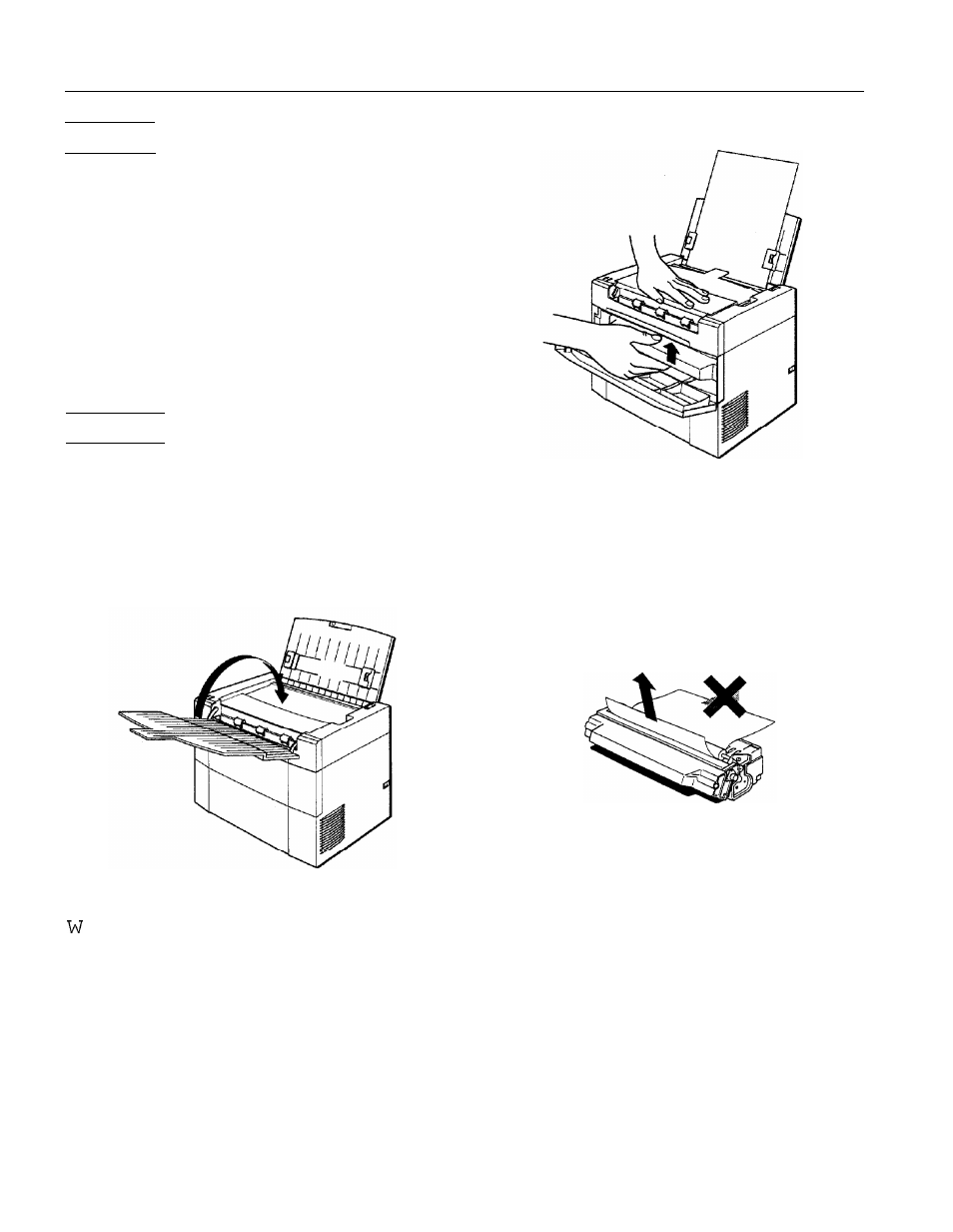 Feed jam, Paper jam, Epson actionlaser 1100 | Epson 1100 User Manual | Page 6 / 7