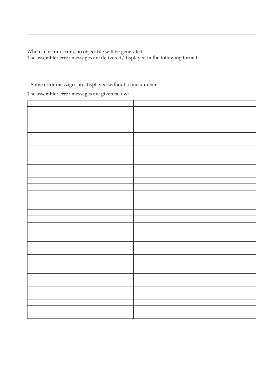 10 error/warning messages, 1 errors, Functions | Input/output files | Epson S5U1C63000A User Manual | Page 101 / 346