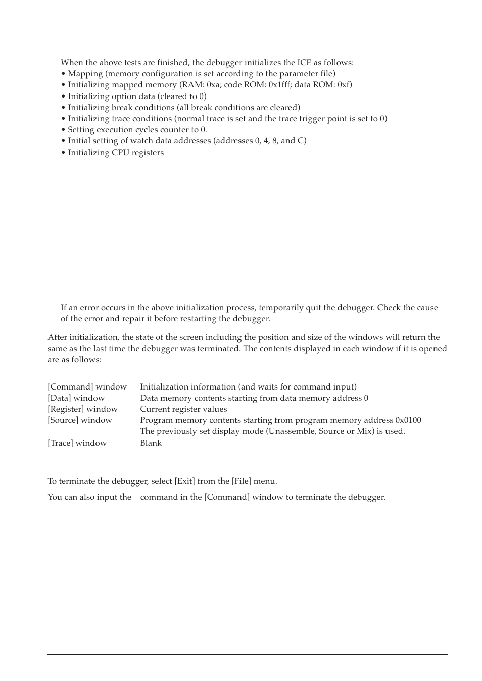 5 method of termination, 5 [register] window | Epson S5U1C63000A User Manual | Page 137 / 346
