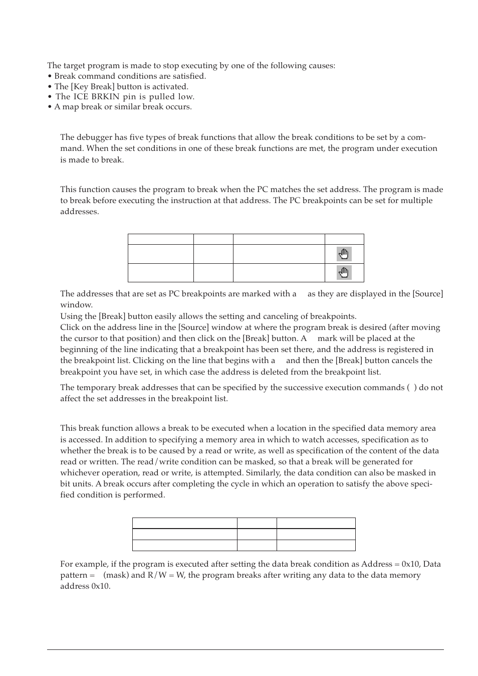 5 break functions, 1 command list | Epson S5U1C63000A User Manual | Page 163 / 346