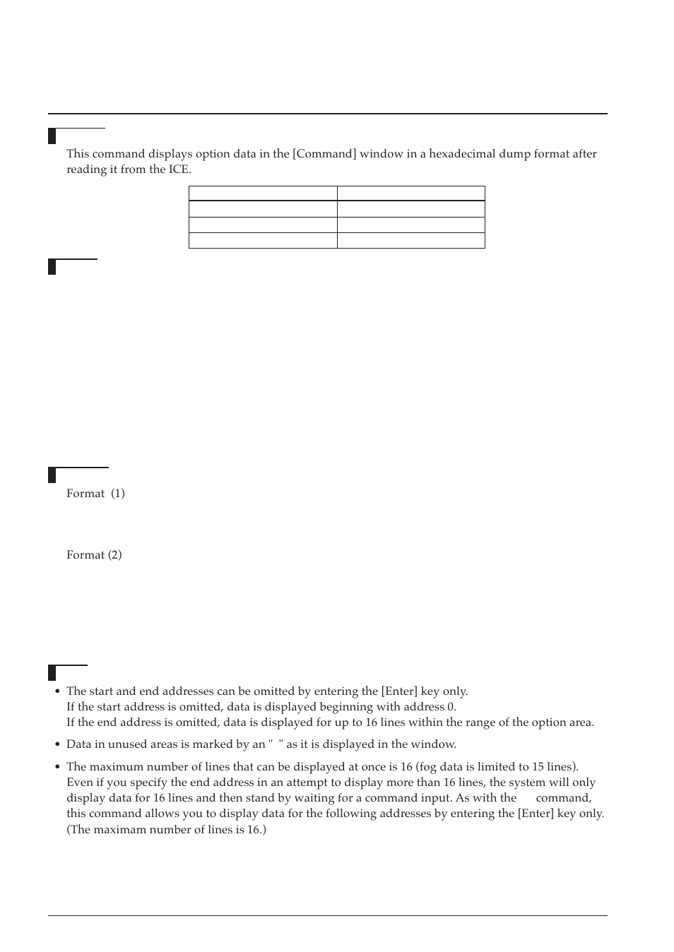 5 command to display option information, Od (option data dump), 7 program execution | G (go) | Epson S5U1C63000A User Manual | Page 186 / 346