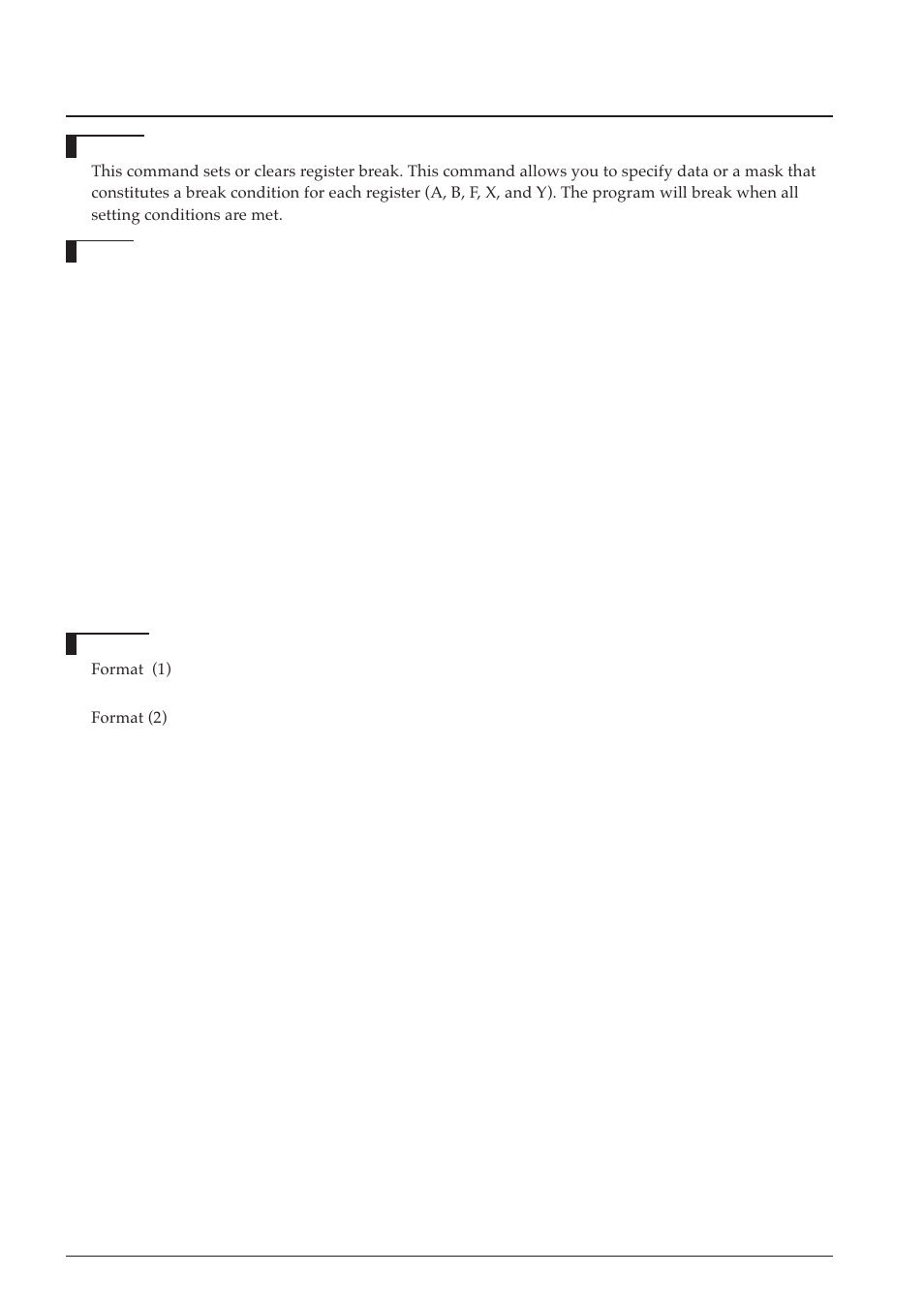 Br (register break), Bl (break point list) | Epson S5U1C63000A User Manual | Page 204 / 346
