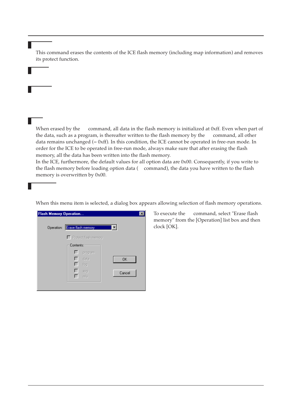 Efl (erase flash memory), Tf (trace file) | Epson S5U1C63000A User Manual | Page 227 / 346