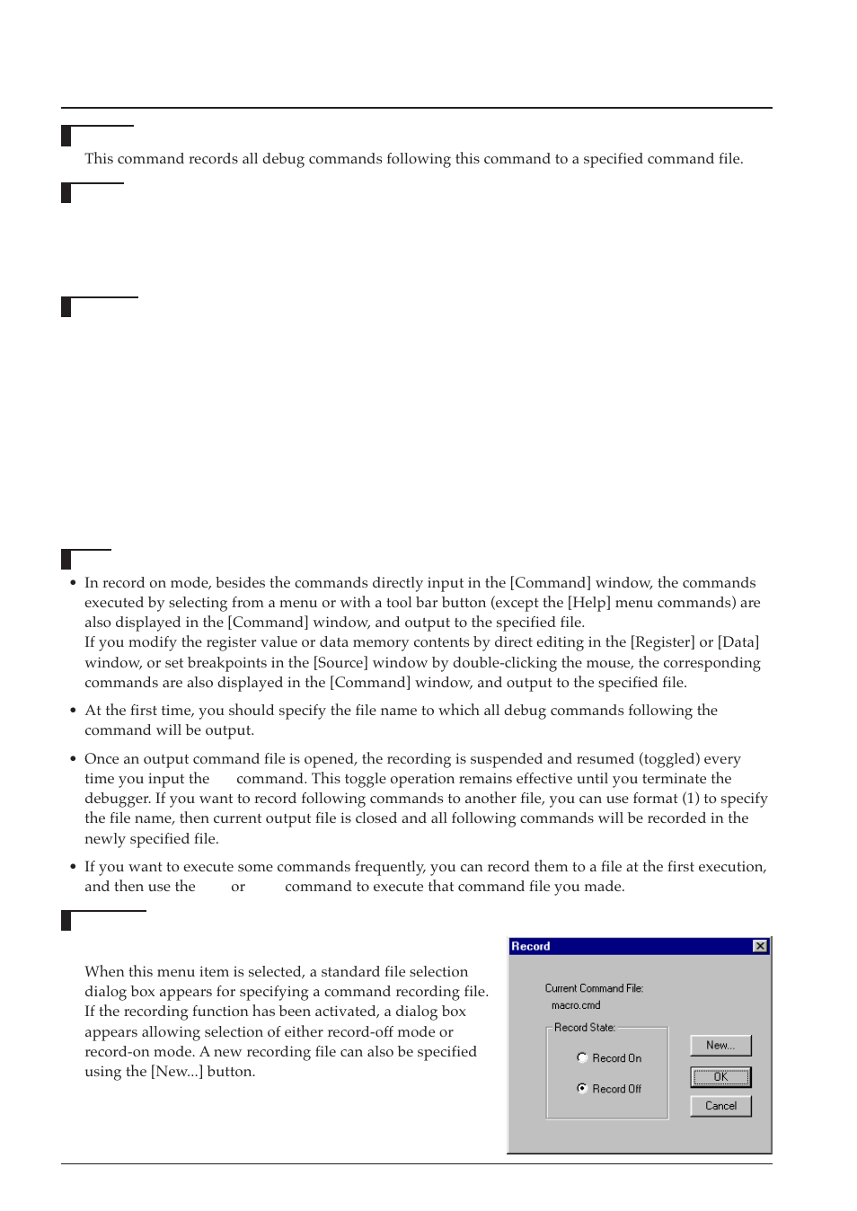 Rec (record commands to a file), 19 mode setting | Epson S5U1C63000A User Manual | Page 240 / 346