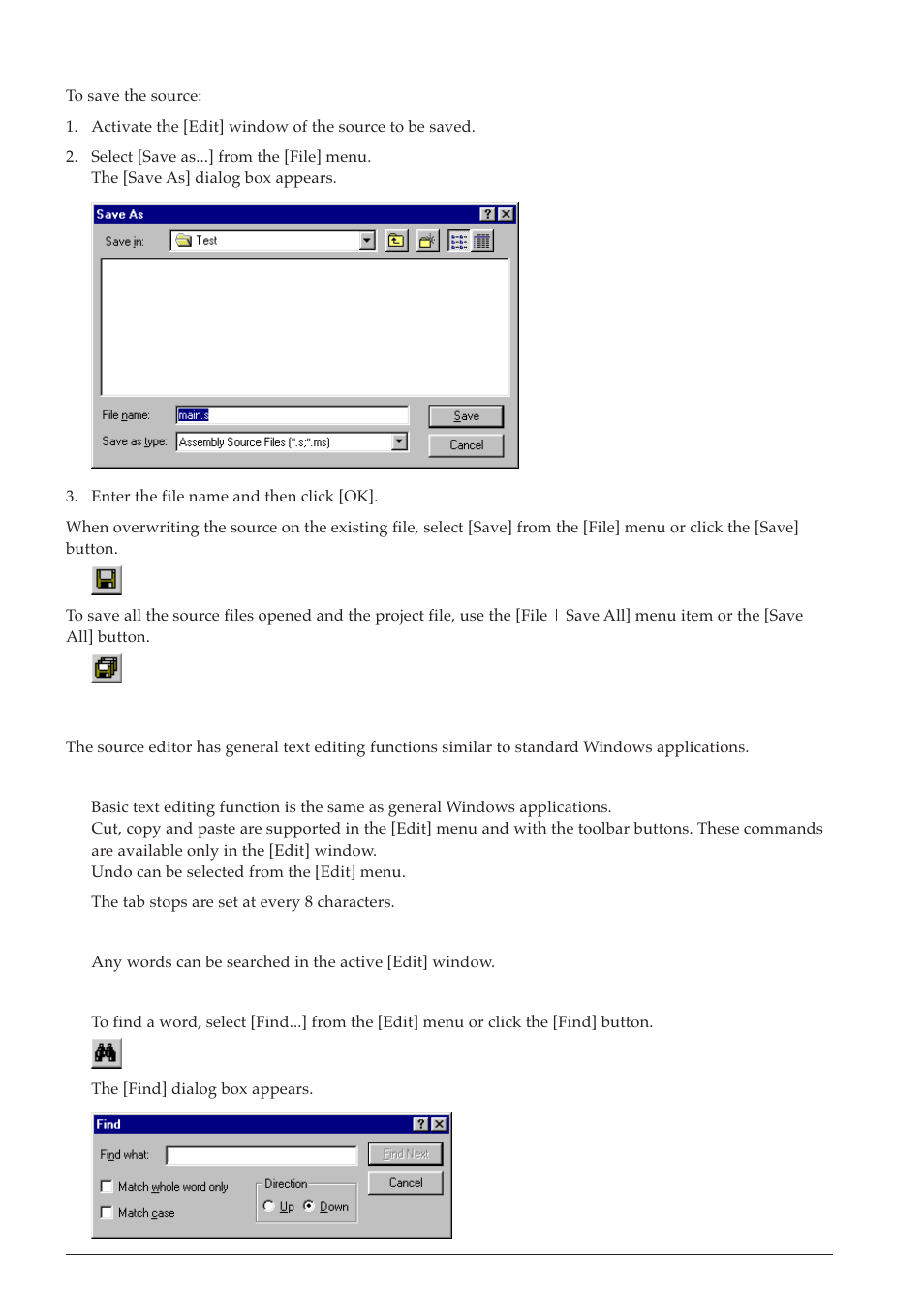 3 edit function, 3 debugging | Epson S5U1C63000A User Manual | Page 46 / 346
