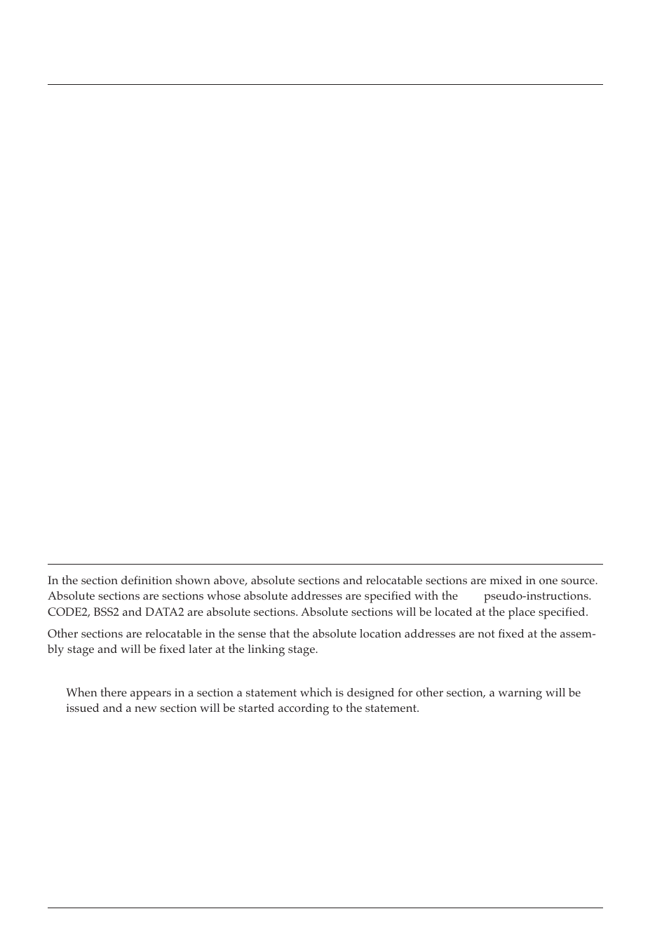 3 sample definition of sections, 5 conditional assembly instructions | Epson S5U1C63000A User Manual | Page 76 / 346