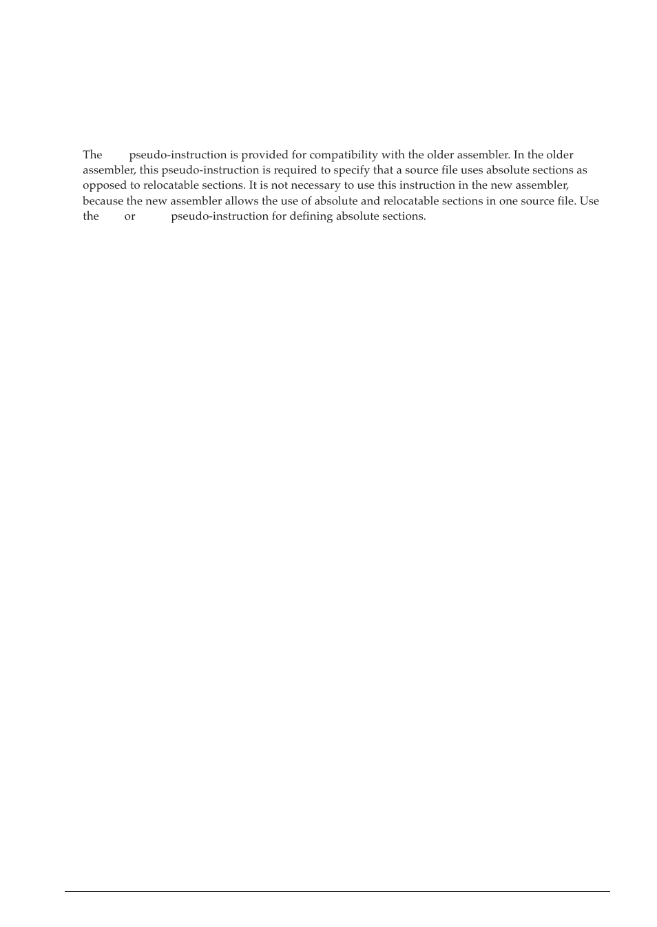 8 absolute assembling pseudo-instruction (.abs) | Epson S5U1C63000A User Manual | Page 91 / 346