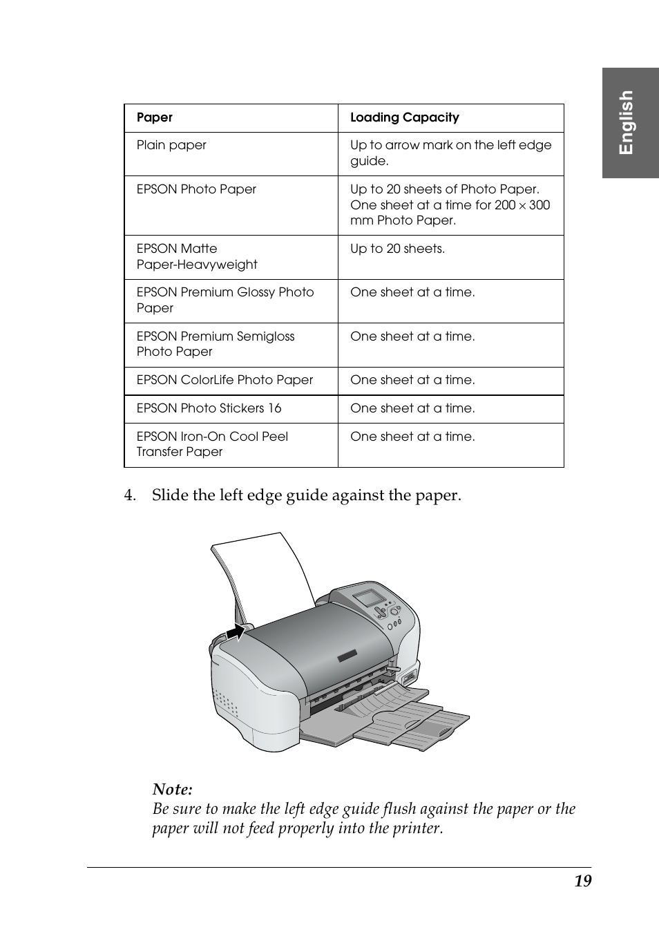 Eng li s h | Epson Photo 925 User Manual | Page 21 / 152