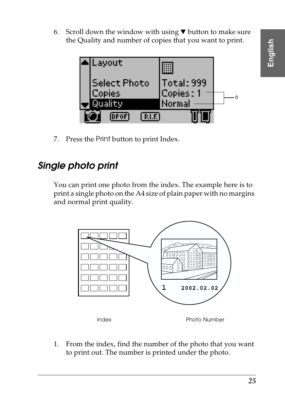 Single photo print | Epson Photo 925 User Manual | Page 27 / 152