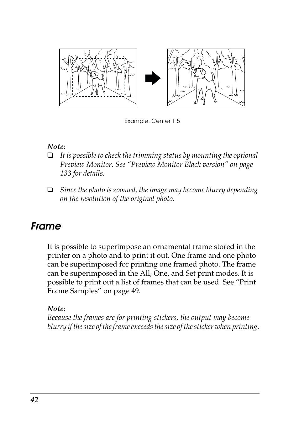 Frame | Epson Photo 925 User Manual | Page 44 / 152