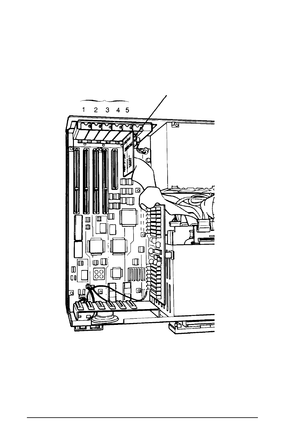 Installing an option card | Epson 386SX User Manual | Page 150 / 284