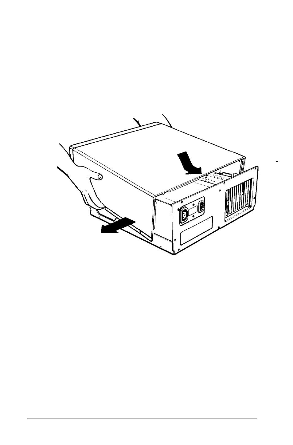 Replacing the cover | Epson 386SX User Manual | Page 164 / 284