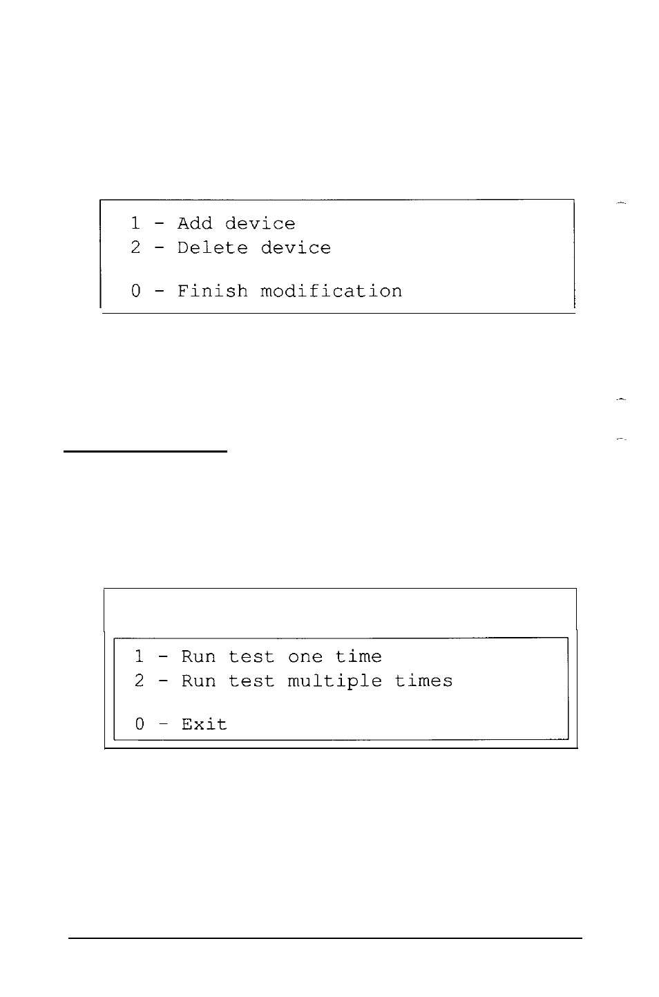 Selecting a test | Epson 386SX User Manual | Page 198 / 284