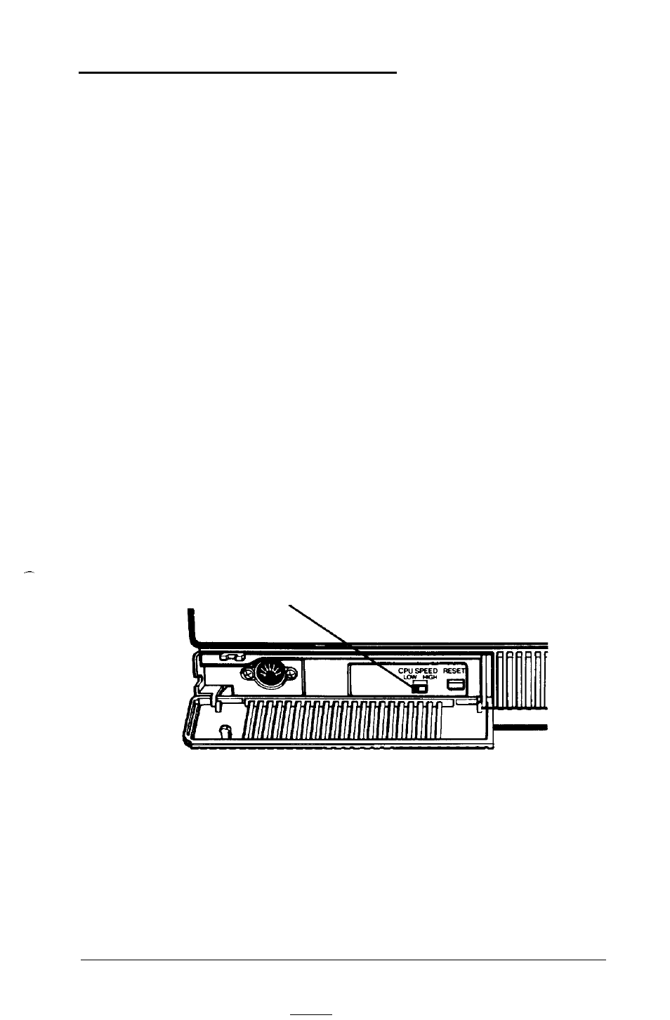 Selecting the operating speed | Epson 386SX User Manual | Page 75 / 284