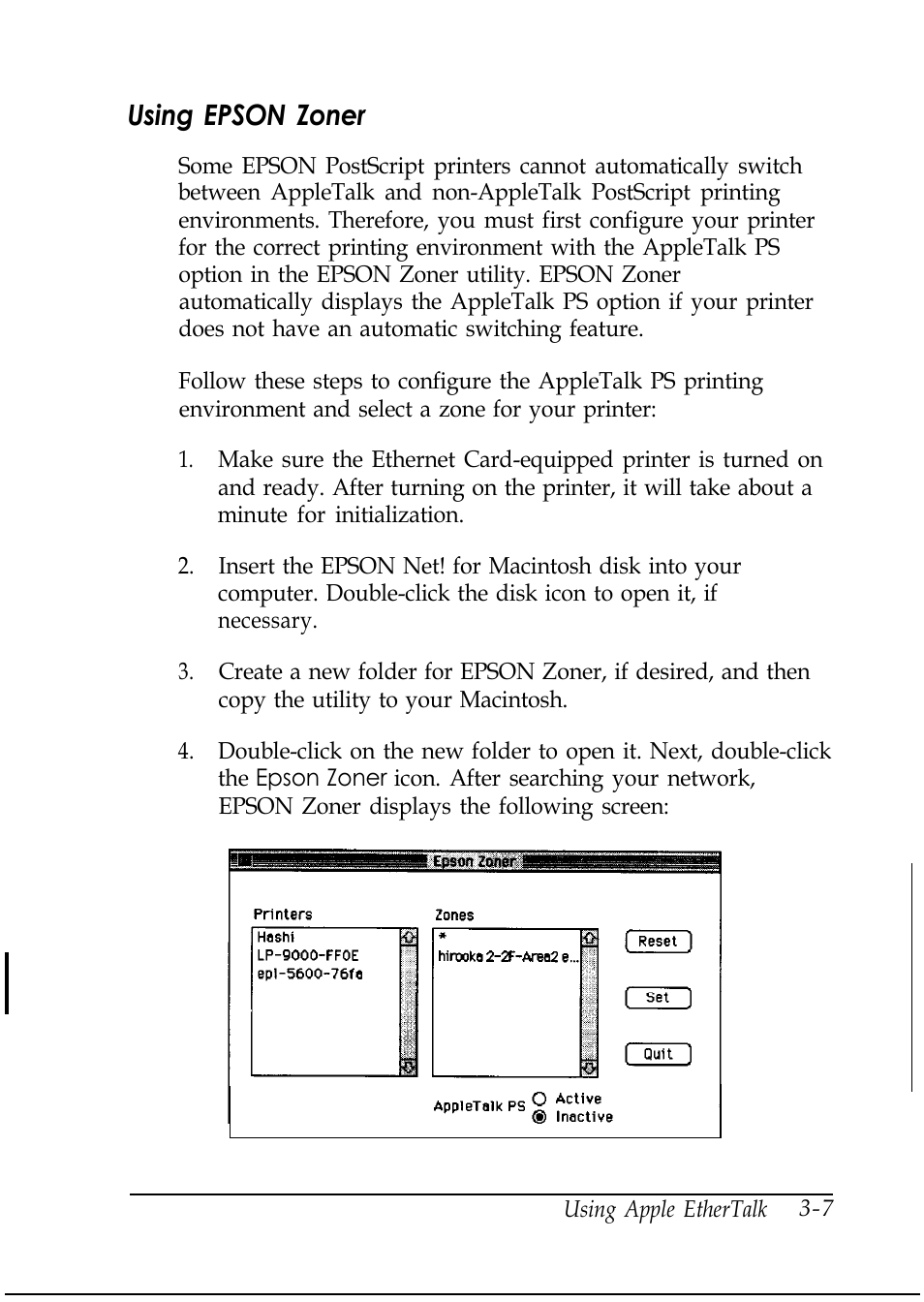 Using epson zoner | Epson C82346 User Manual | Page 44 / 81
