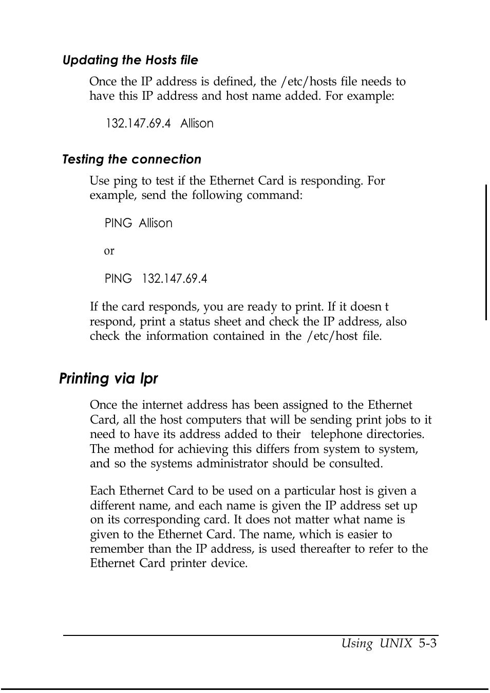 Printing via lpr | Epson C82346 User Manual | Page 55 / 81