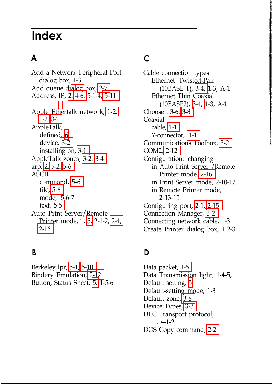 Index | Epson C82346 User Manual | Page 76 / 81