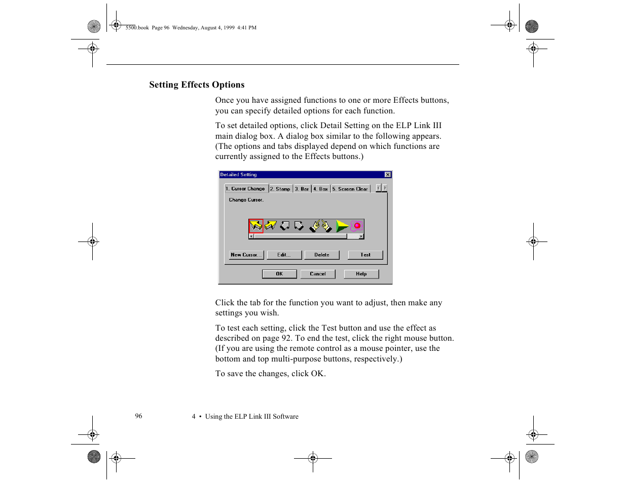 Epson 5500C User Manual | Page 106 / 156