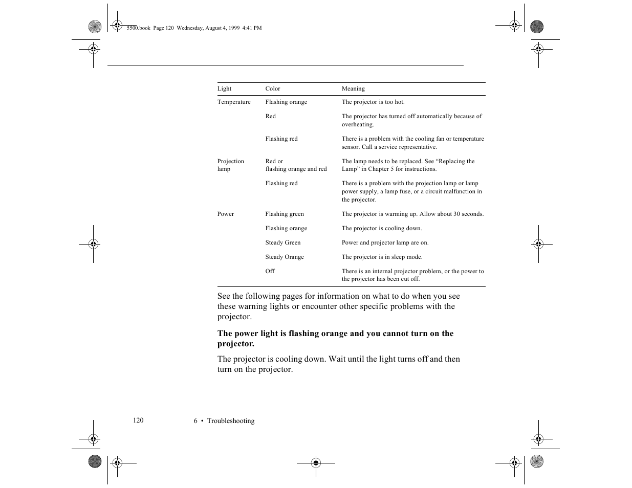 Epson 5500C User Manual | Page 132 / 156