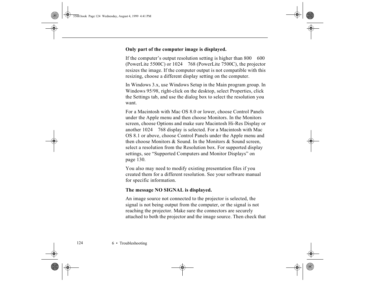 Epson 5500C User Manual | Page 136 / 156