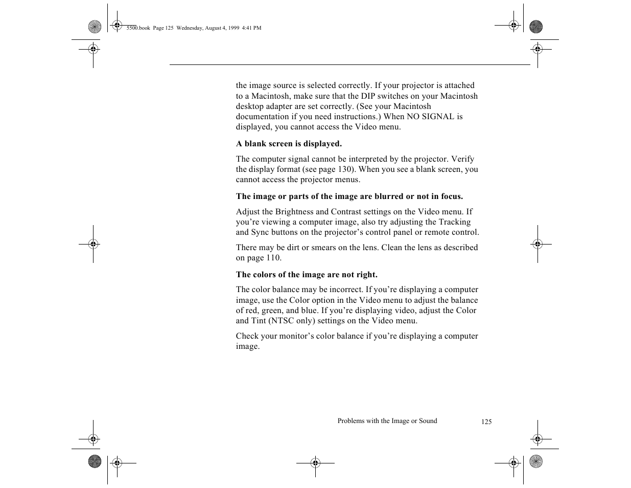 Epson 5500C User Manual | Page 137 / 156