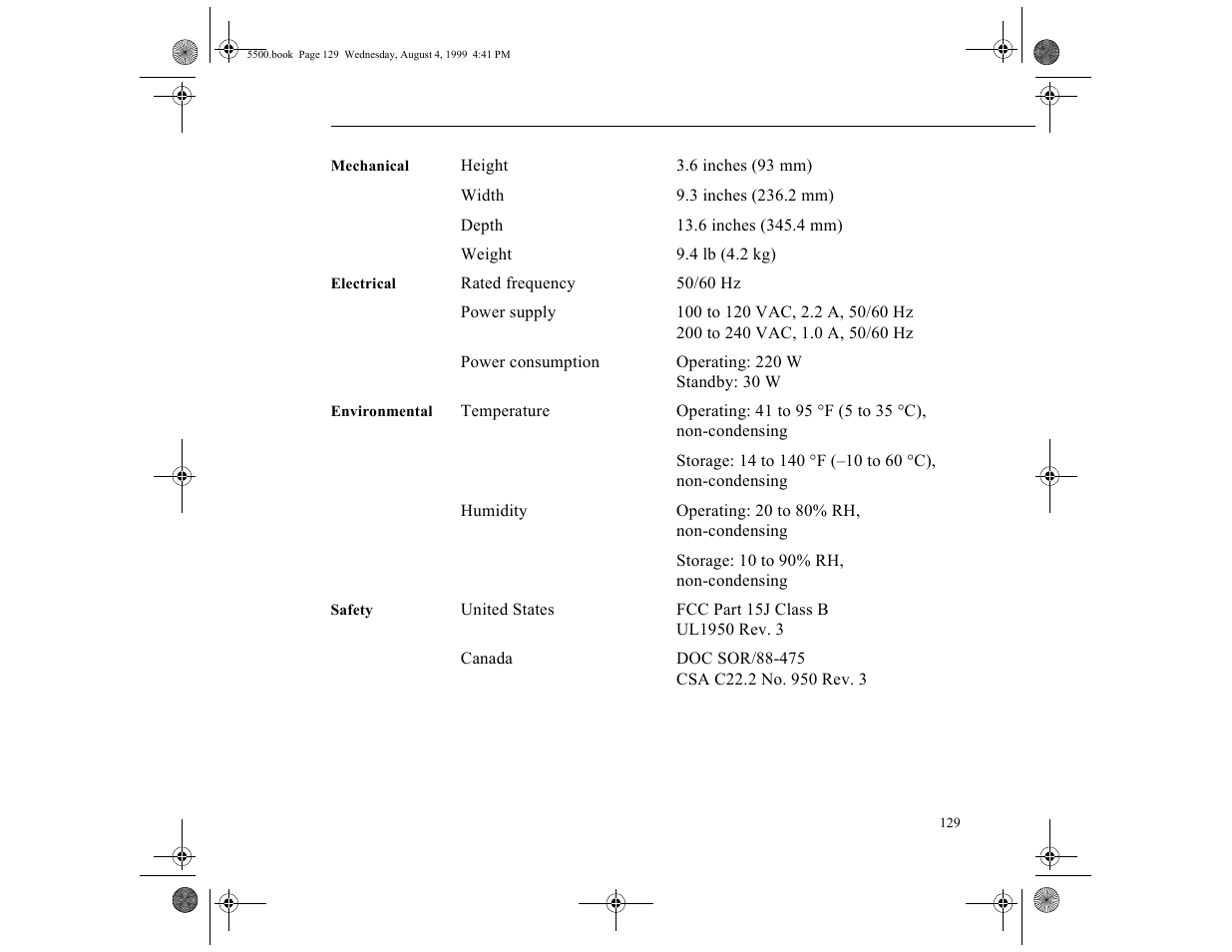 Epson 5500C User Manual | Page 141 / 156