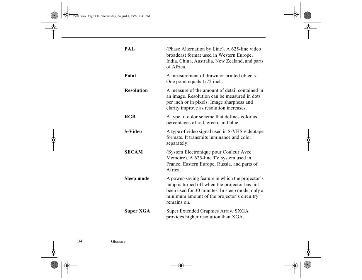 Epson 5500C User Manual | Page 146 / 156