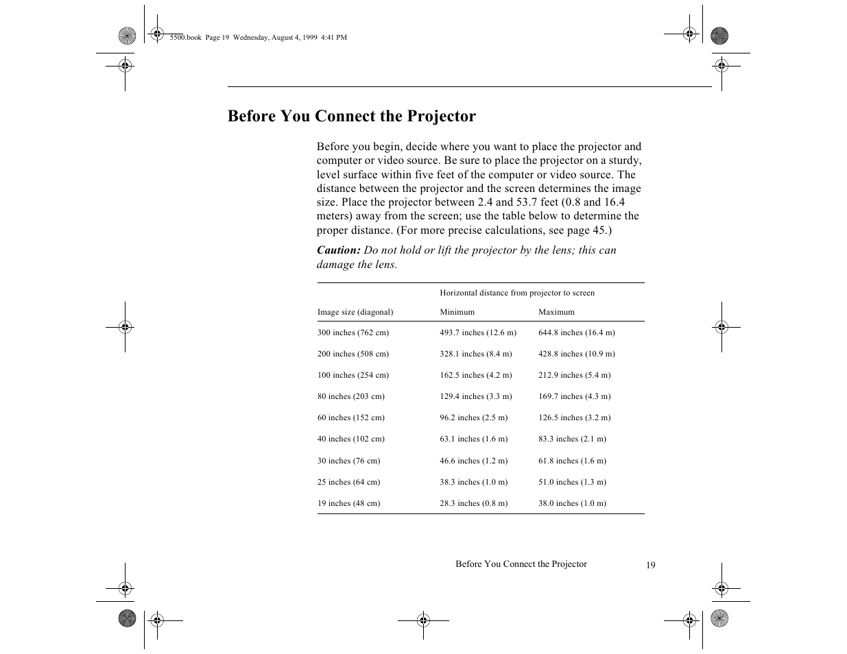 Before you connect the projector | Epson 5500C User Manual | Page 28 / 156