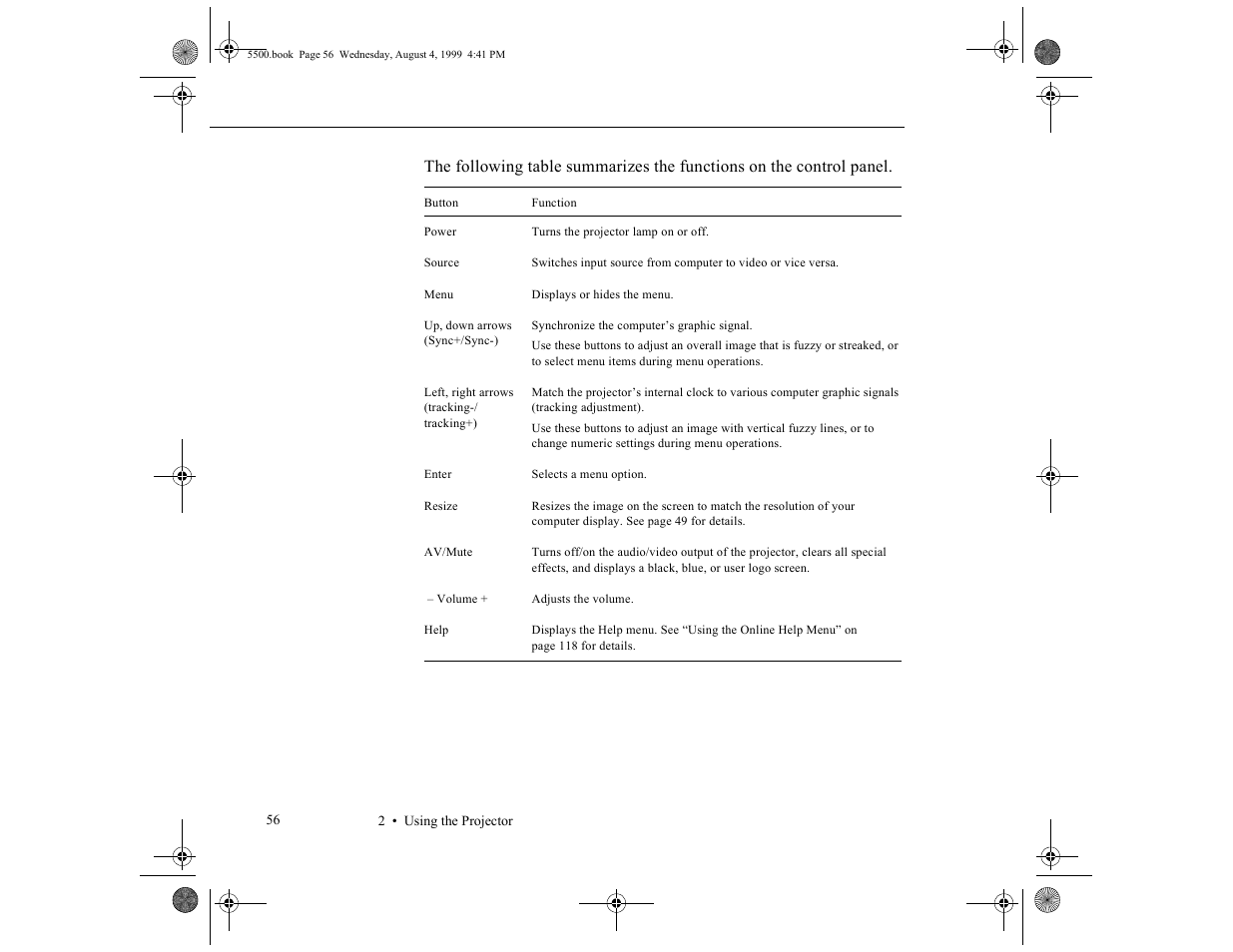 Epson 5500C User Manual | Page 65 / 156