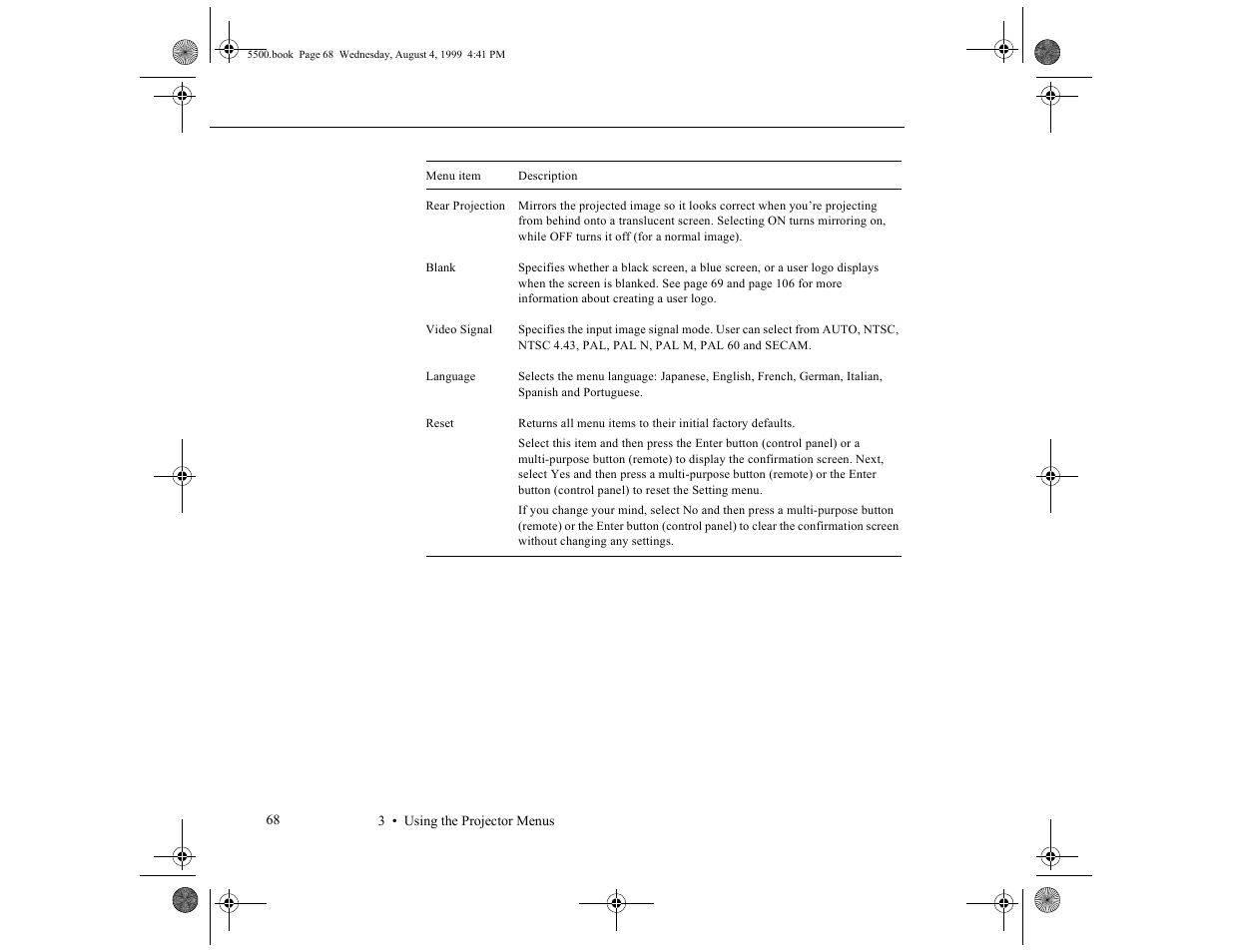 Epson 5500C User Manual | Page 78 / 156