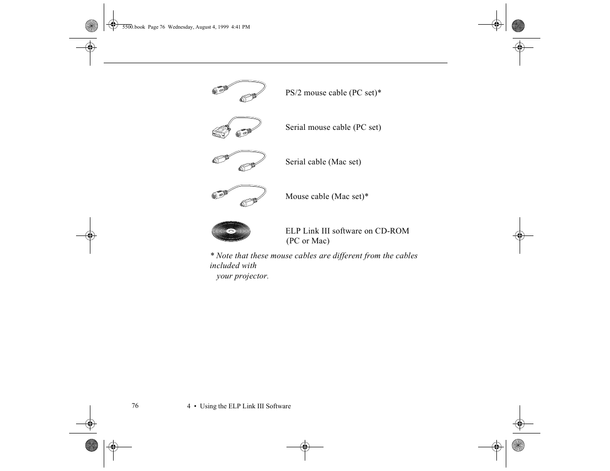 Epson 5500C User Manual | Page 86 / 156
