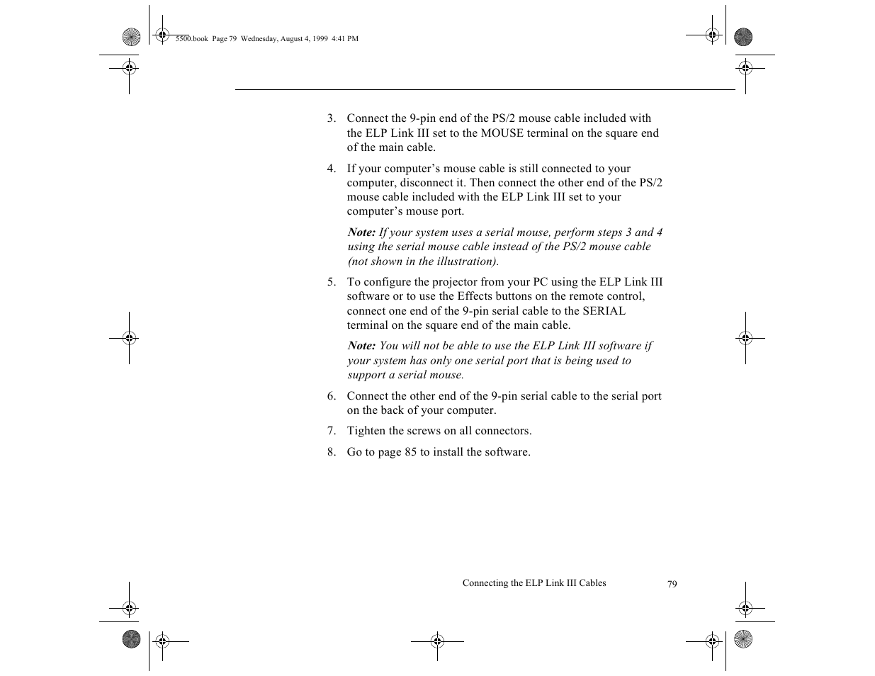 Epson 5500C User Manual | Page 89 / 156