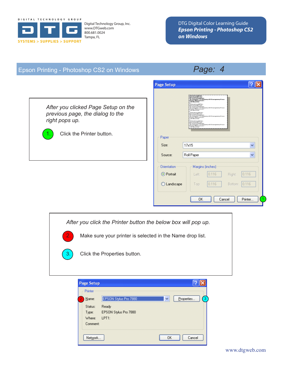 Page: 4 | Epson Printing - Photoshop CS2 User Manual | Page 4 / 12