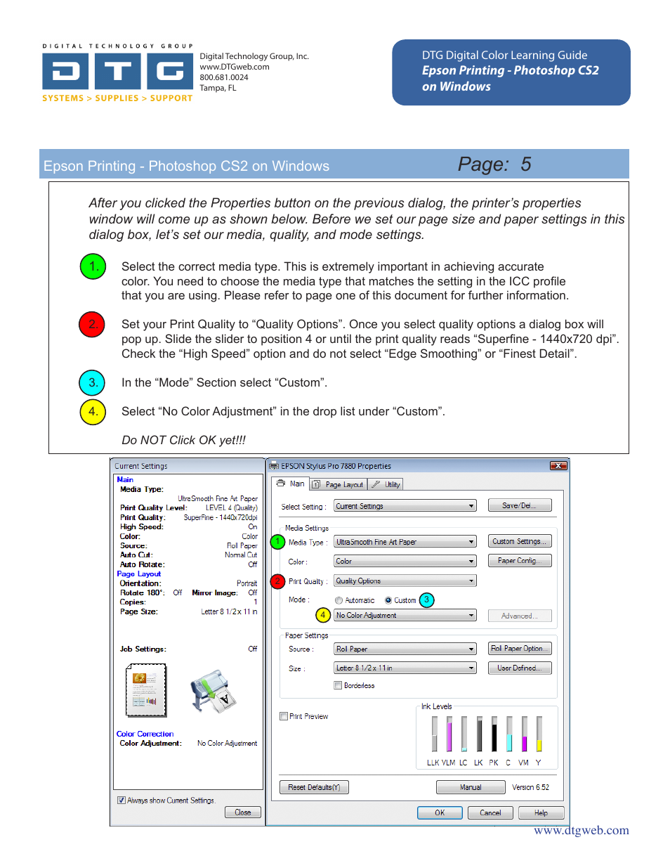 Page: 5 | Epson Printing - Photoshop CS2 User Manual | Page 5 / 12