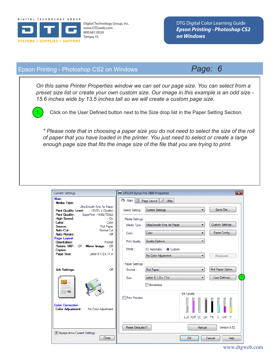 Page: 6 | Epson Printing - Photoshop CS2 User Manual | Page 6 / 12
