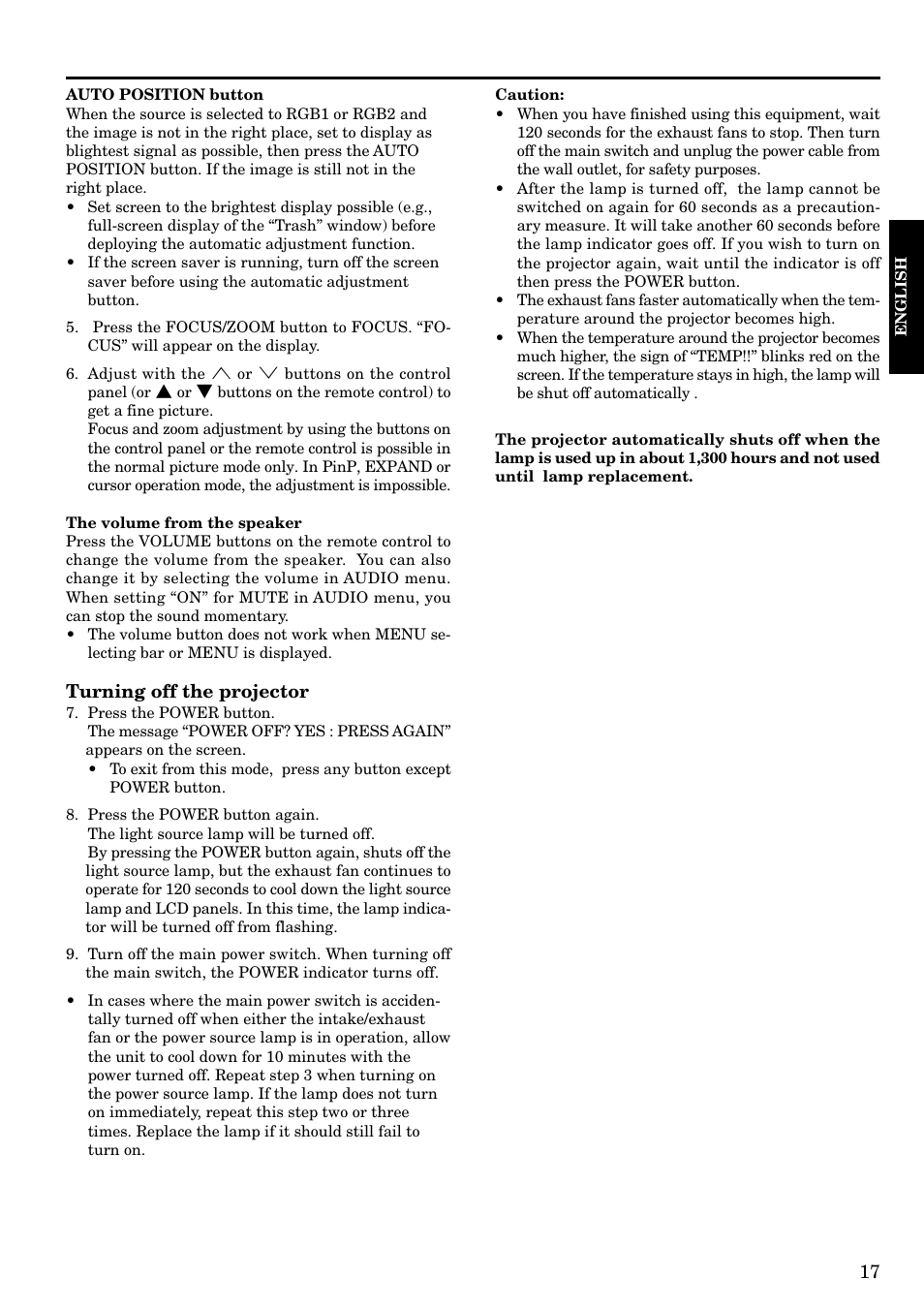 Epson LVP-X200A User Manual | Page 17 / 45