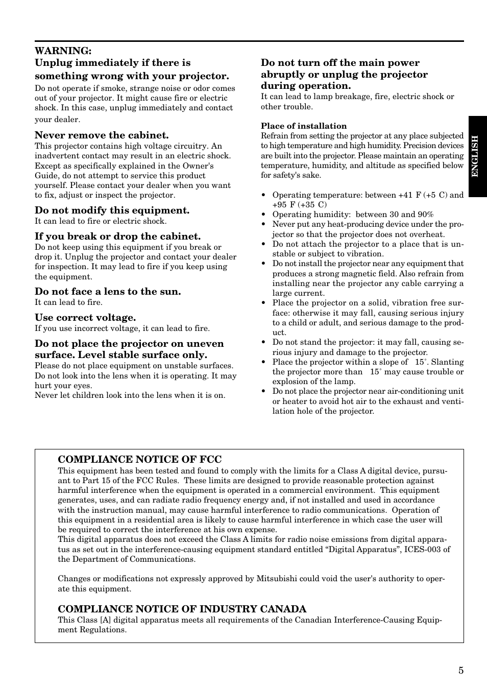 Epson LVP-X200A User Manual | Page 5 / 45