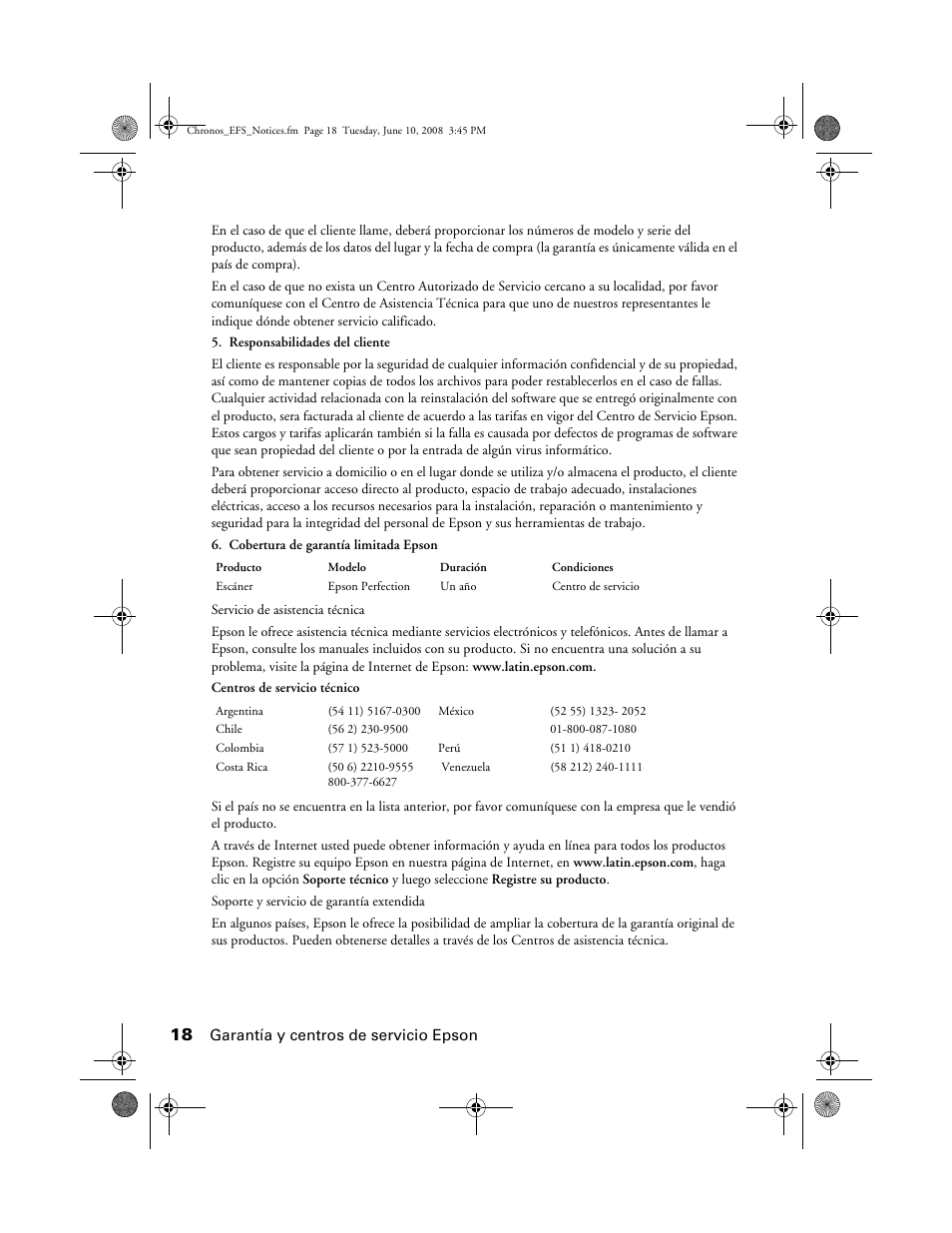 Epson V300 User Manual | Page 18 / 20