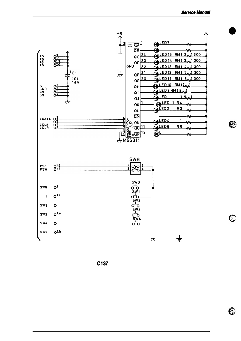 Figure a-6. pnl board circuit diagram | Epson 4003353 User Manual | Page 129 / 133