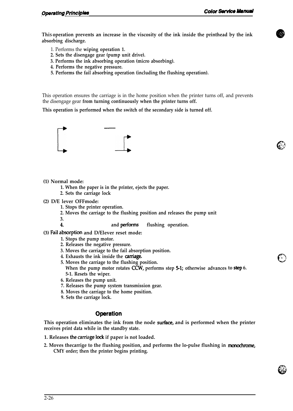 3 micro absorbing cleaning operation, 4 power off operation, Figure 2-31. power off operation classification | 5 print start | Epson 4003353 User Manual | Page 56 / 133